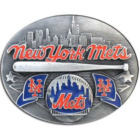 New York Mets MLB Enameled Belt Buckle