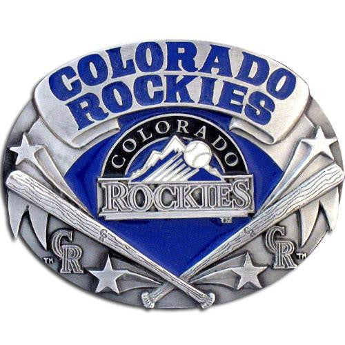 Colorado Rockies MLB Enameled Belt Buckle