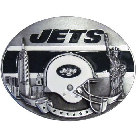 New York Jets NFL Enameled Belt Buckle