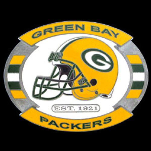 Green Bay Packers NFL Enameled Belt Buckle
