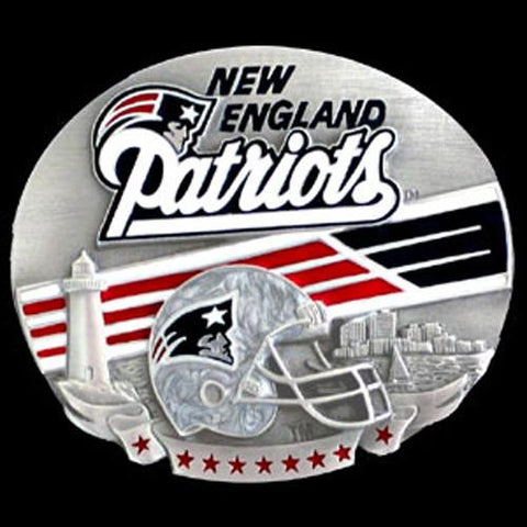 New England Patriots NFL Enameled Belt Buckle
