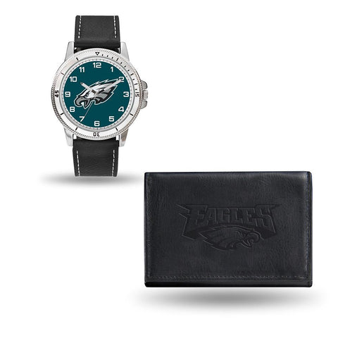 Philadelphia Eagles NFL Watch and Wallet Set (Chicago Watch)