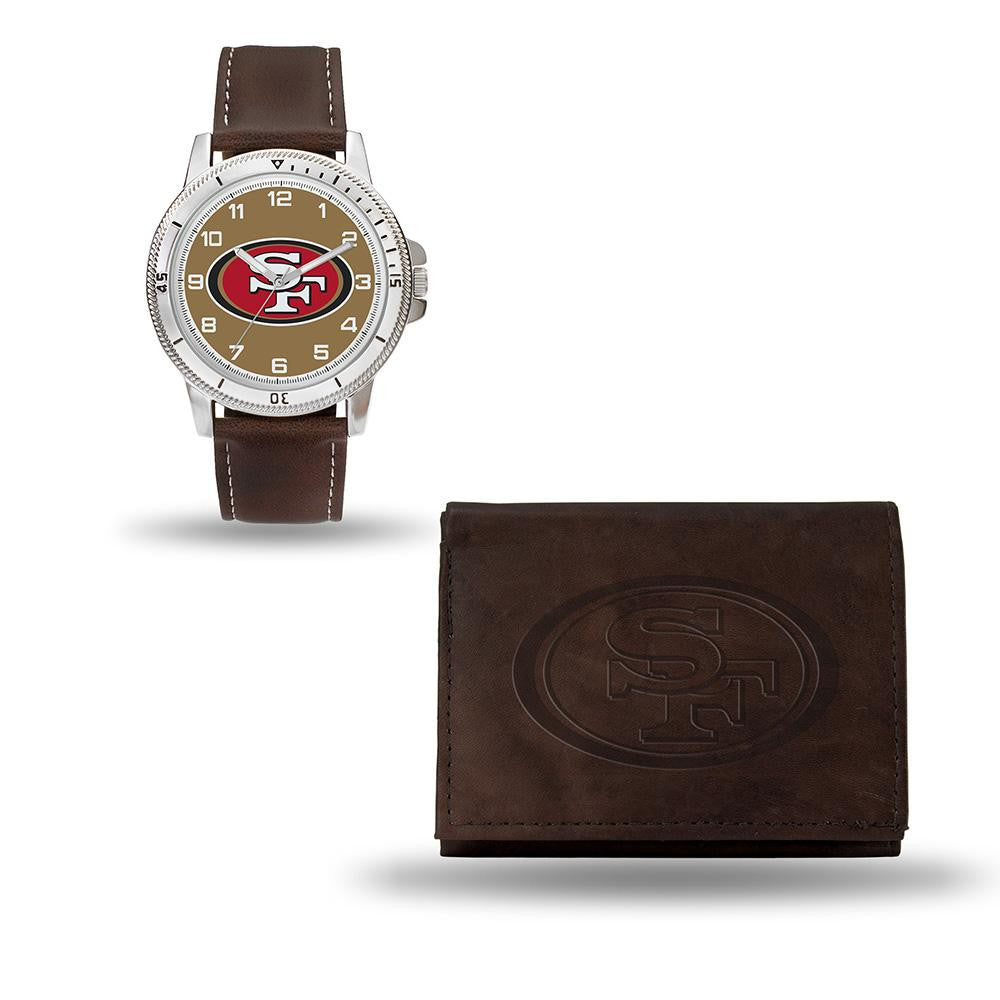 San Francisco 49ers NFL Watch and Wallet Set (Niles Watch)