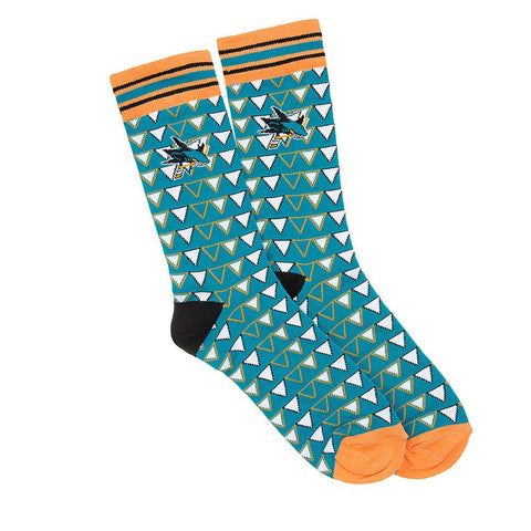 San Jose Sharks NHL Stylish Socks Diamonds (1 Pair) (M-L)