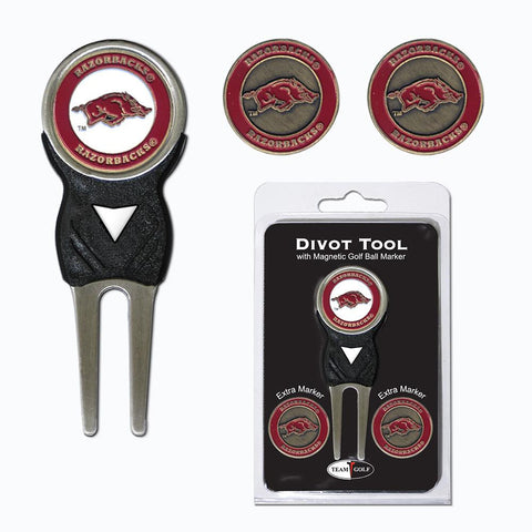 Arkansas Razorbacks NCAA Divot Tool Pack w-Signature Tool