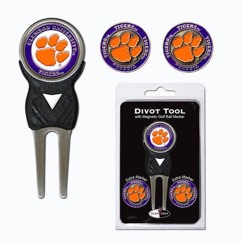 Clemson Tigers NCAA Divot Tool Pack w-Signature Tool