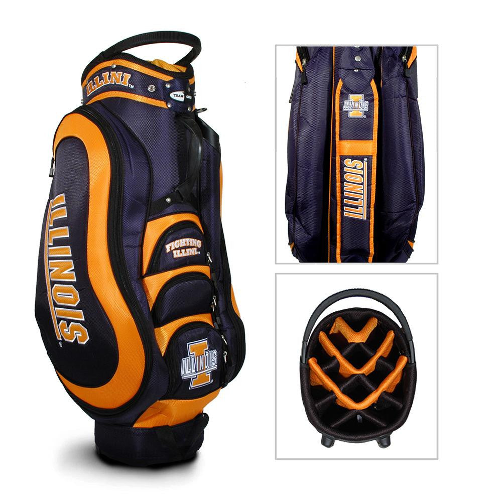 Illinois Fighting Illini NCAA Cart Bag - 14 way Medalist