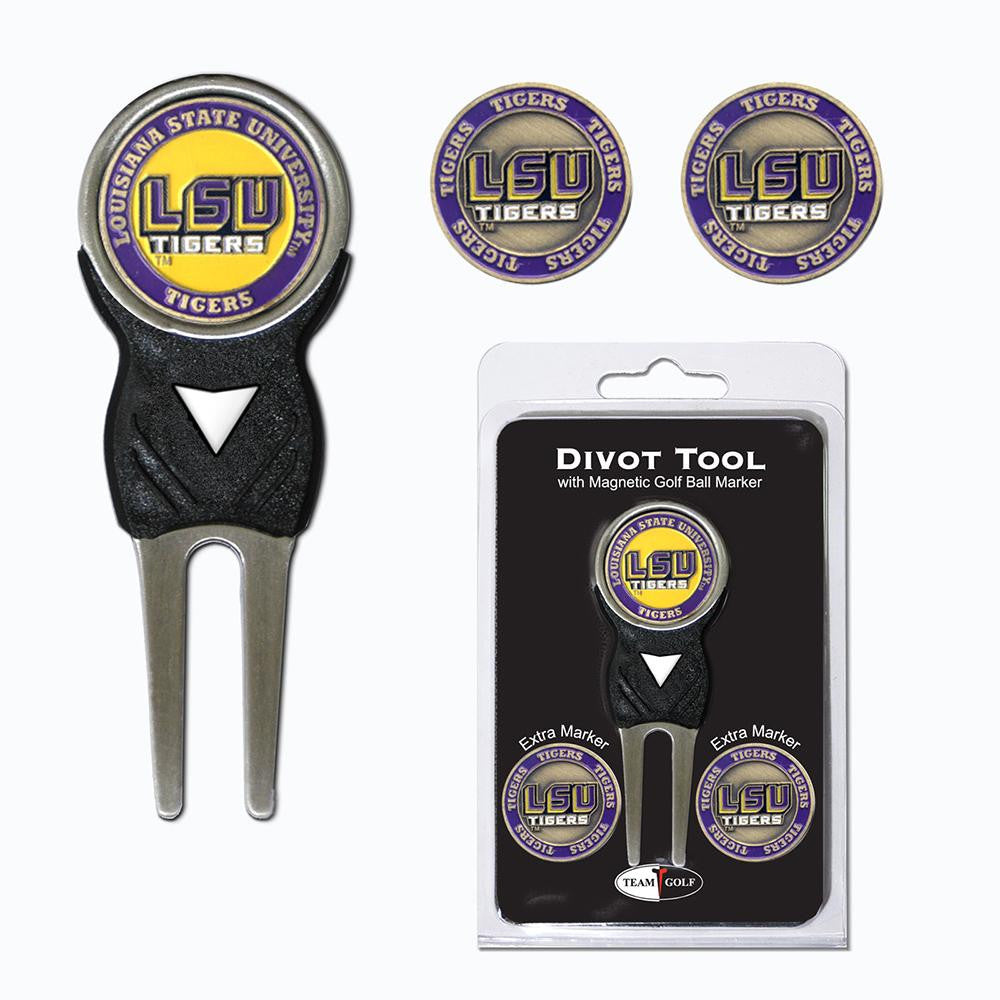 LSU Tigers NCAA Divot Tool Pack w-Signature Tool