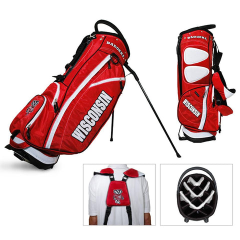 Wisconsin Badgers NCAA Stand Bag - 14 way (Fairway)