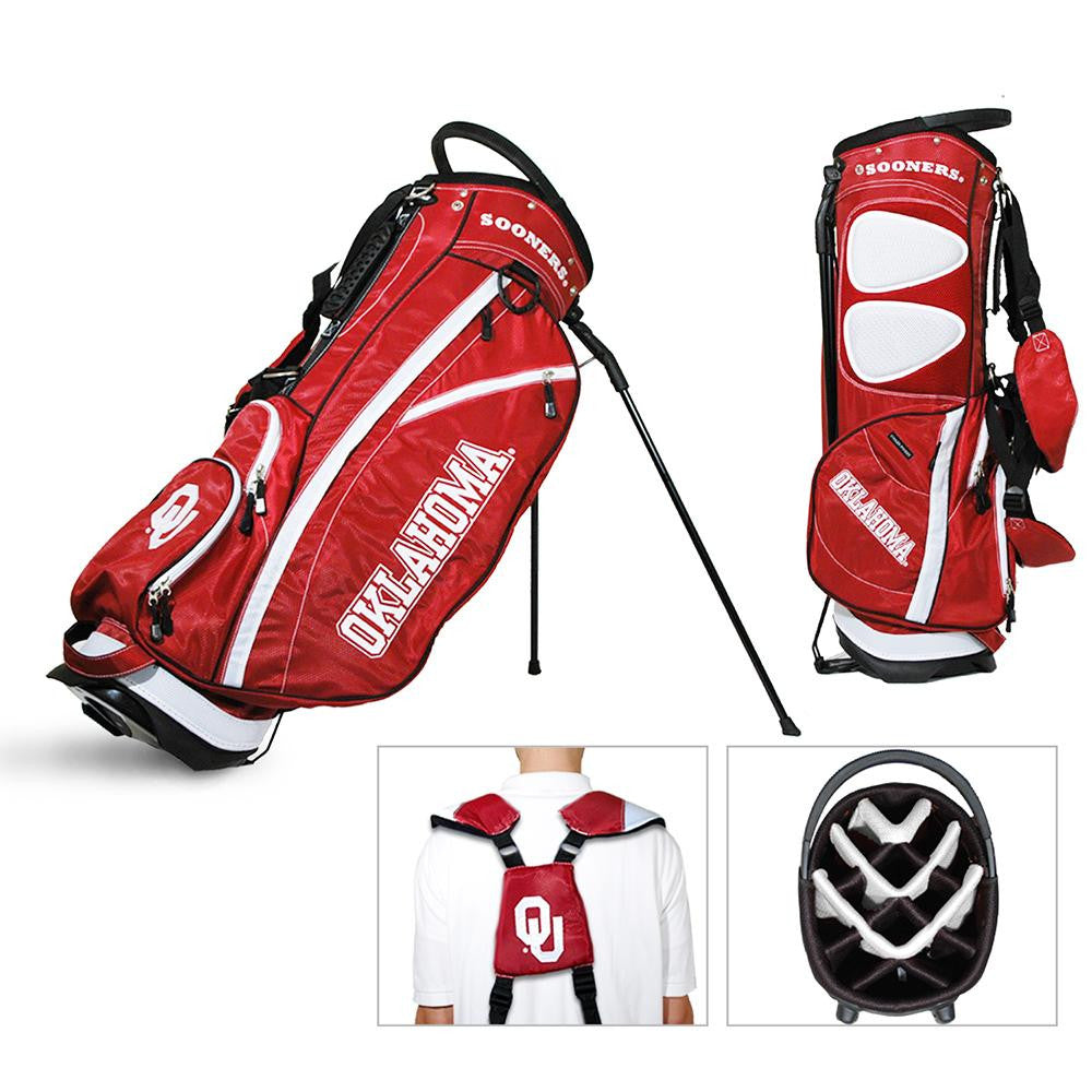 Oklahoma Sooners NCAA Stand Bag - 14 way (Fairway)