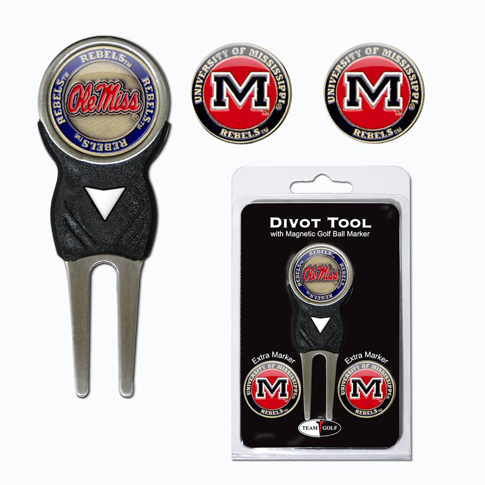 Mississippi Rebels NCAA Divot Tool Pack w-Signature Tool