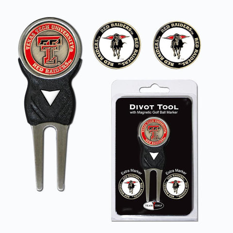 Texas Tech Red Raiders NCAA Divot Tool Pack w-Signature Tool