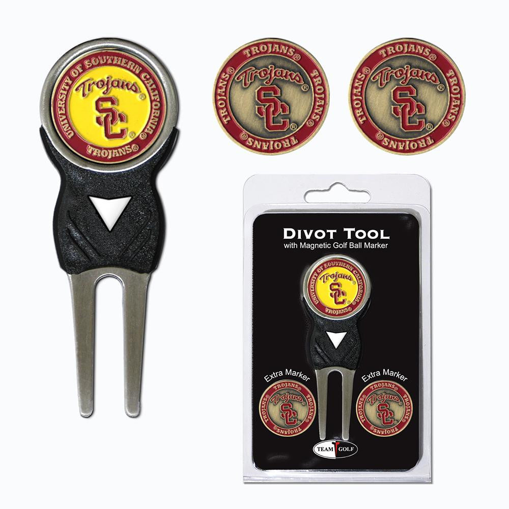 USC Trojans NCAA Divot Tool Pack w-Signature Tool