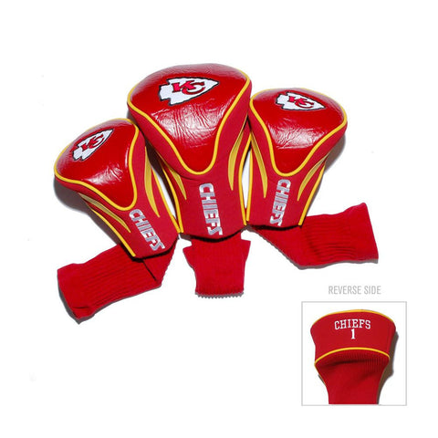 Kansas City Chiefs NFL 3 Pack Contour Fit Headcover