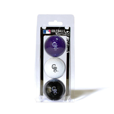 Colorado Rockies MLB 3 Ball Pack