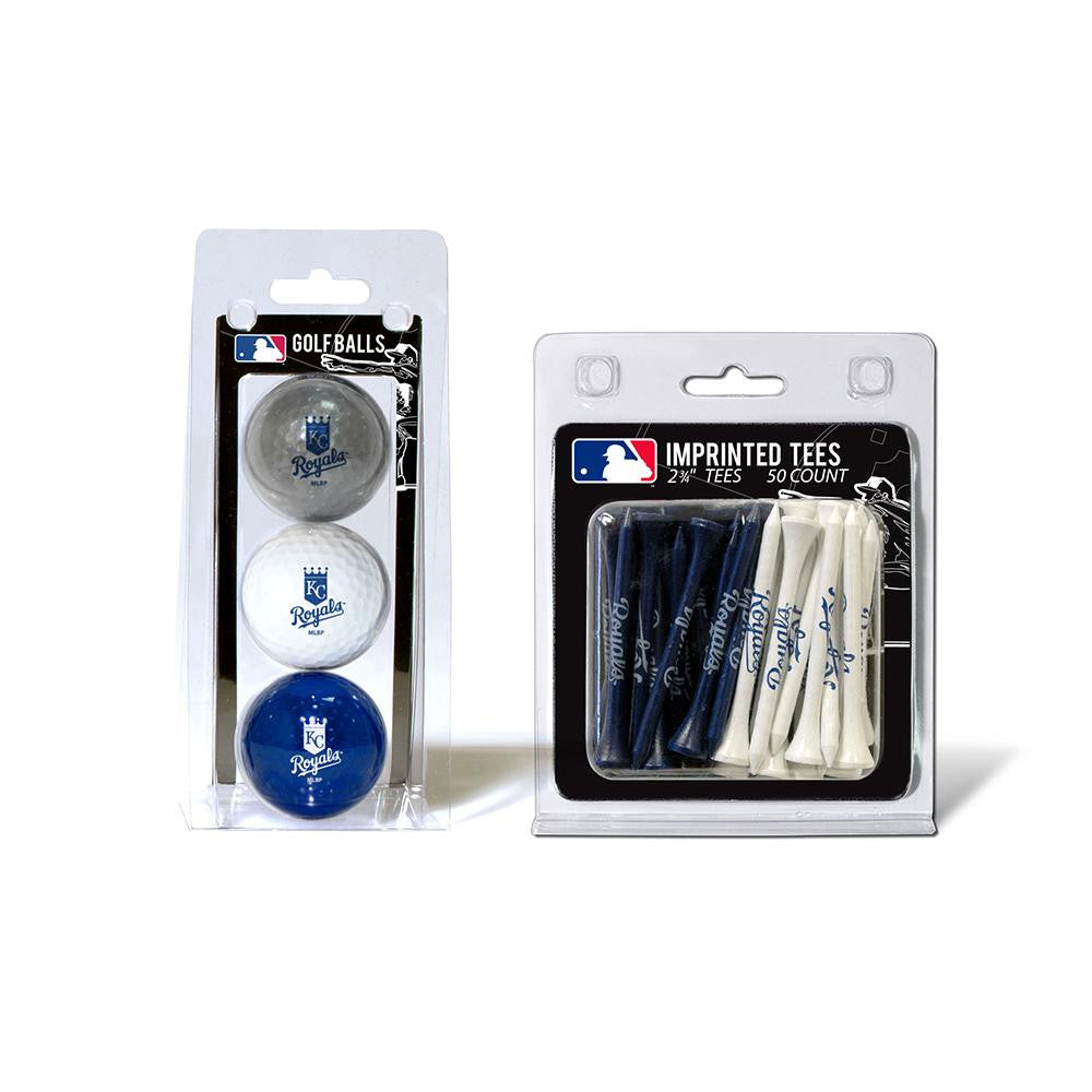 Kansas City Royals MLB 3 Ball Pack and 50 Tee Pack