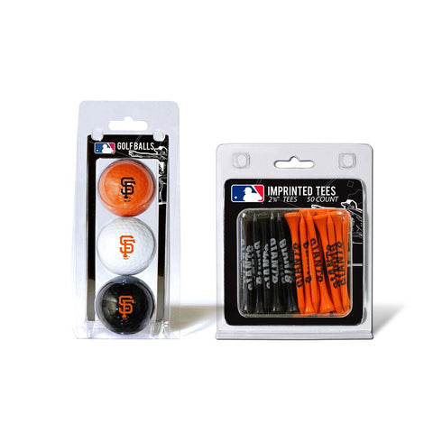 San Francisco Giants MLB 3 Ball Pack and 50 Tee Pack