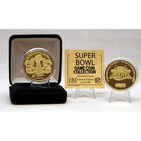 24kt Gold Super Bowl XXXIX flip coin