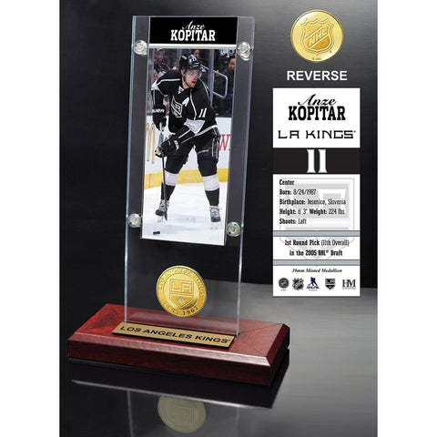 Anze Kopitar Ticket & Bronze Coin Acrylic Desk Top