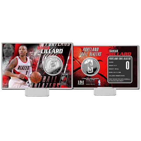 Damian Lillard Silver Coin Card