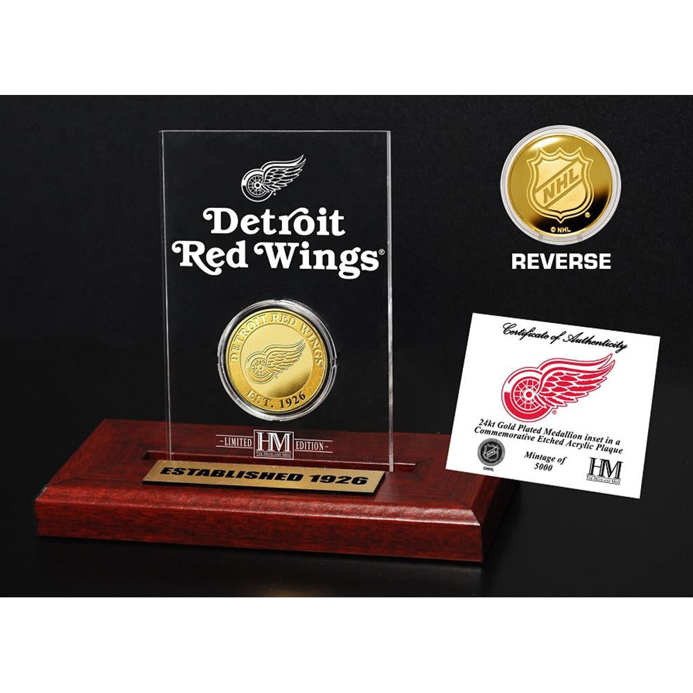 Detroit Red Wings Etched Acrylic Desktop