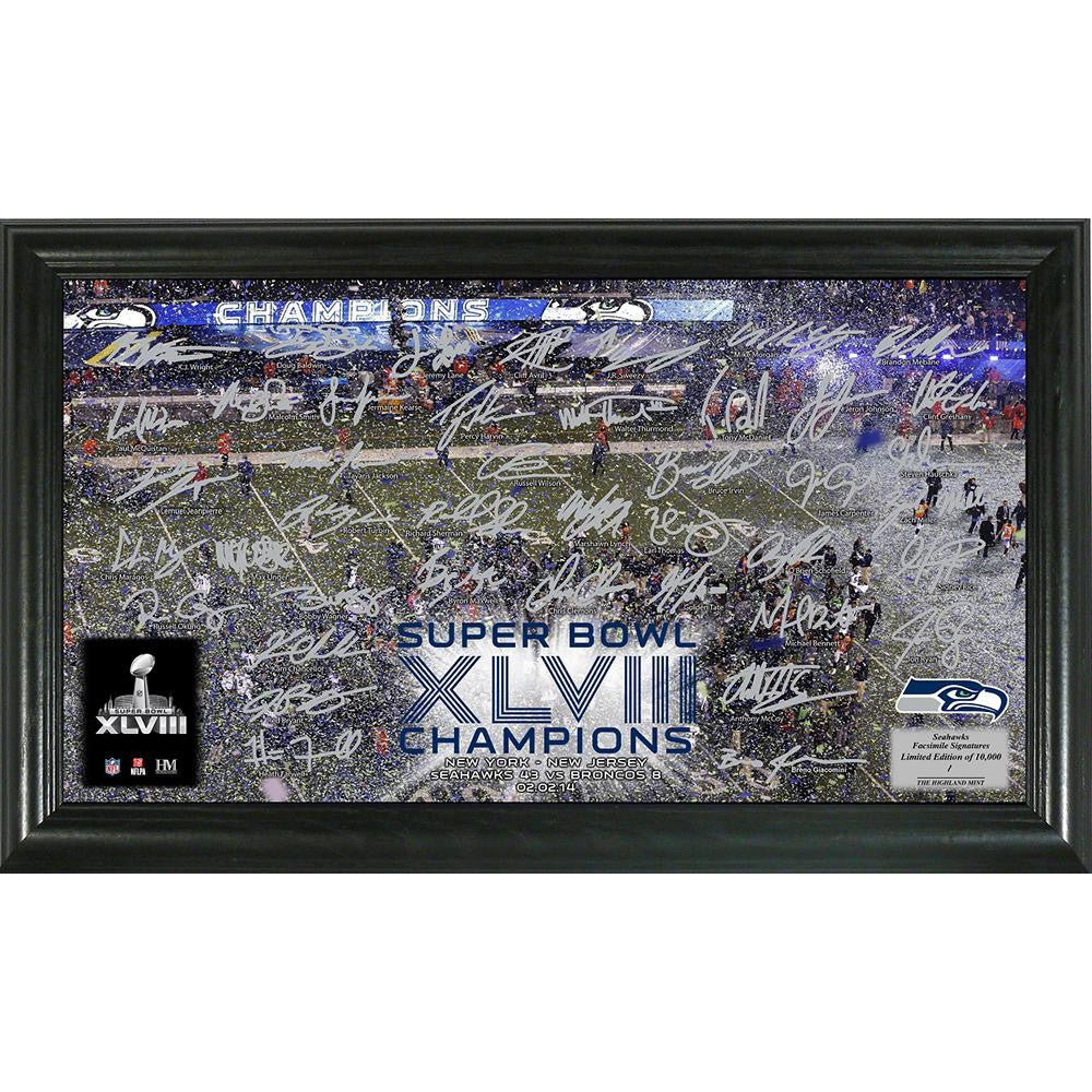 Seattle Seahawks Super Bowl 48 Champions inCelebrationin Signature Grid