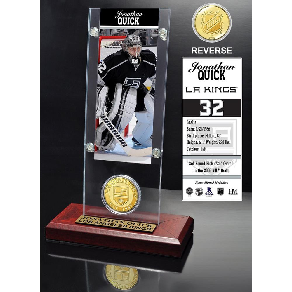 Jonathan Quick Ticket and Bronze Coin Desktop Acrylic