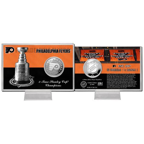 Philadelphia Flyers NHL Philadelphia Flyers Stanley Cup inHistoryin Silver Coin Card