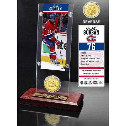 P.K.Subban Ticket and Bronze Coin Desktop Acrylic