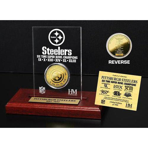 Pittsburgh Steelers 6x SB Champs Etched Acrylic