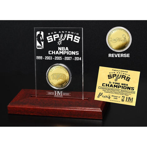 San Antonio Spurs Five Time NBA Champs Mint Coin