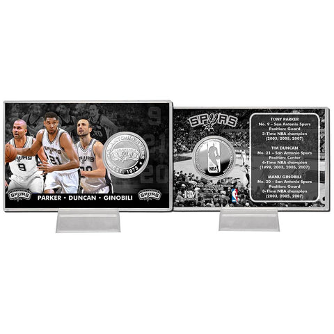 San Antonio Spurs inBig 3in Silver Coin Card