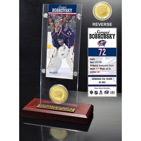 Sergei Bobrobsky Ticket and Bronze Coin Desktop Acrylic