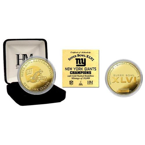 Super Bowl XLVI Champions Gold Coin