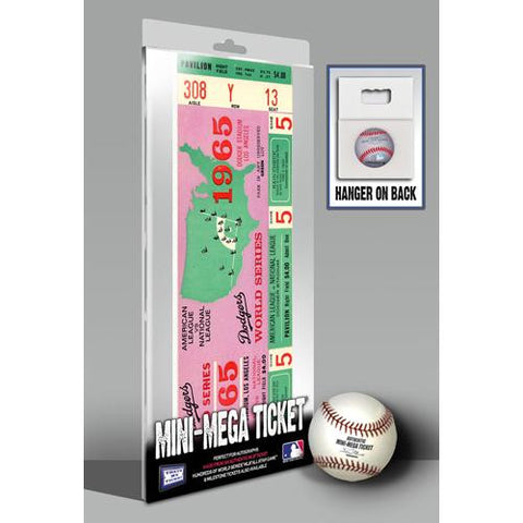 1965 World Series Mini-Mega Ticket - Los Angeles Dodgers