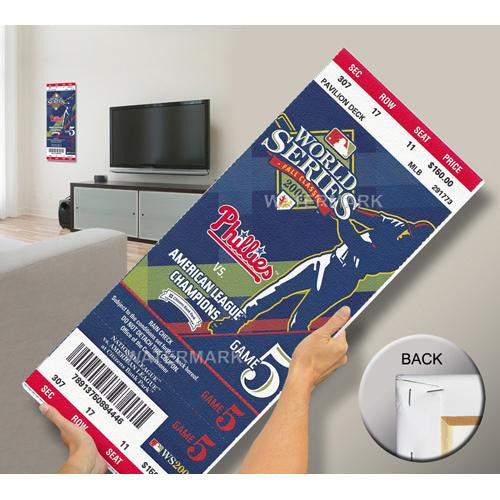 2008 World Series Mega Ticket - Philadelphia Phillies