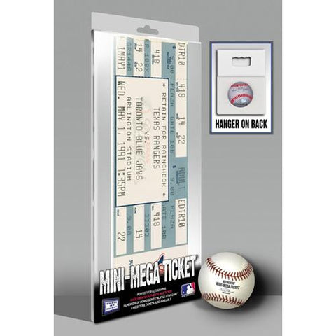 Nolan Ryan 7th No-Hitter Mini-Mega Ticket - Texas Rangers