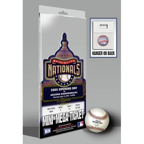 Washington Nationals Inaugural Game Mini-Mega Ticket