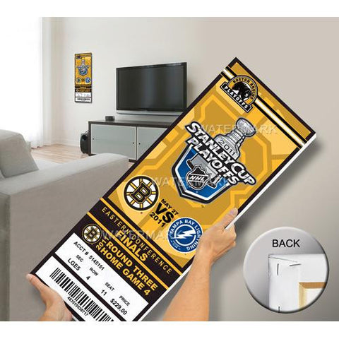 2011 NHL Eastern Conference Final Commemorative Mega Ticket - Boston Bruins