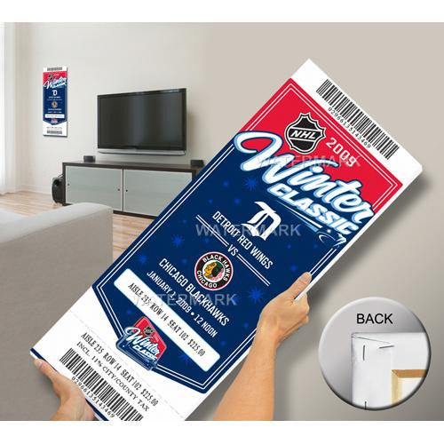 2009 NHL Winter Classic Mega Ticket - Blackhawks vs Red Wings