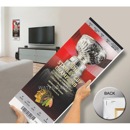 Chicago Blackhawks 2010 Stanley Cup Champions Banner Raising Mega Ticket