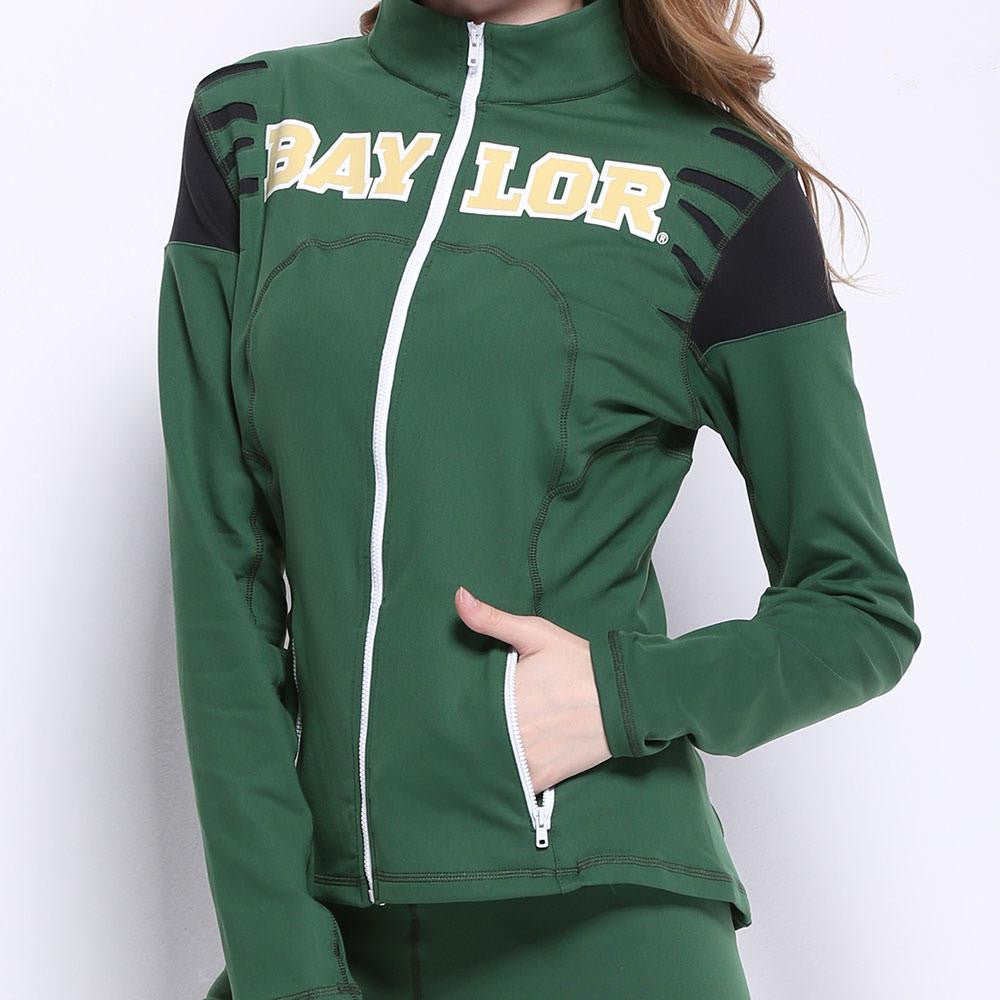 Baylor Bears NCAA Womens Yoga Jacket (Green)