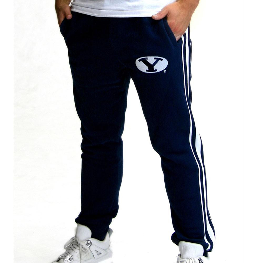 Brigham Young Cougars NCAA Mens Jogger Pant (Navy Blue) (Medium)