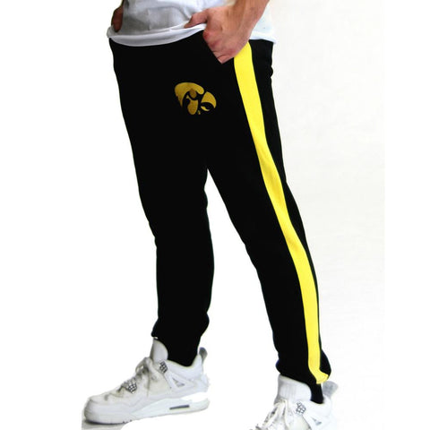 Iowa Hawkeyes NCAA Mens Jogger Pant (Black) (Large)