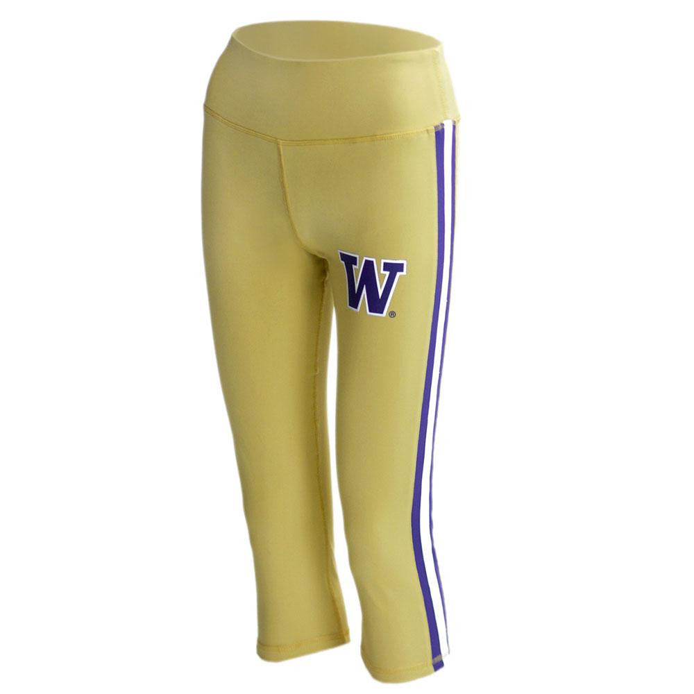 Washington Huskies NCAA Womens Yoga Pant (Gold) (Large)