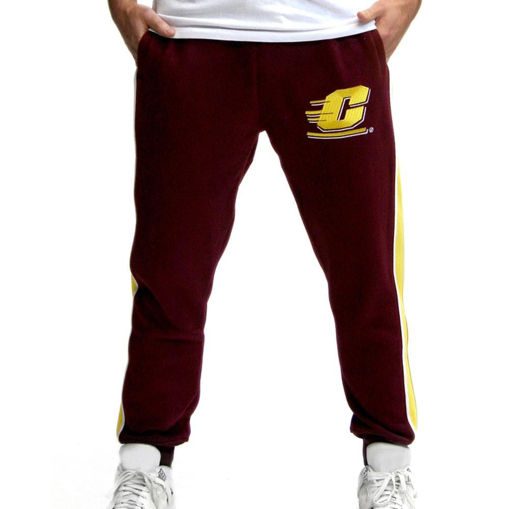 Central Michigan Chippewas NCAA Mens Jogger Pant (Maroon) (Medium)