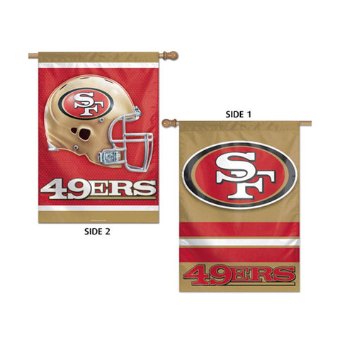 San Francisco 49ers NFL Premium 2-Sided Vertical Flag (28x40)