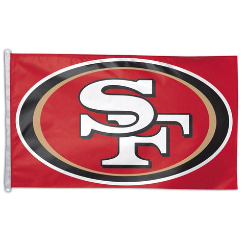 San Francisco 49ers NFL 3x5 Banner Flag (Red Background) (36x60)