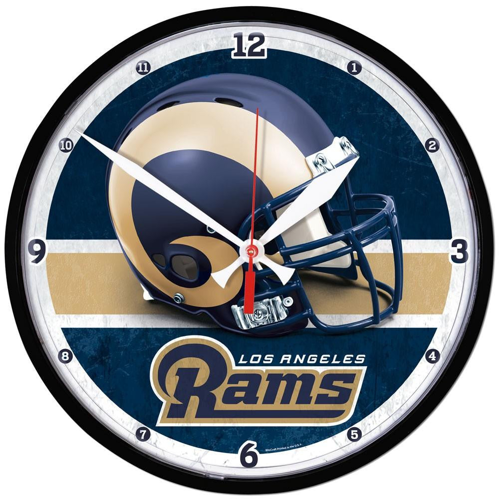 Los Angeles Rams NFL Round Wall Clock