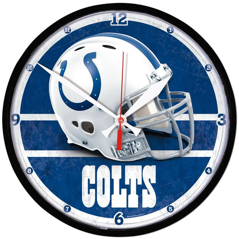 Indianapolis Colts NFL Round Wall Clock